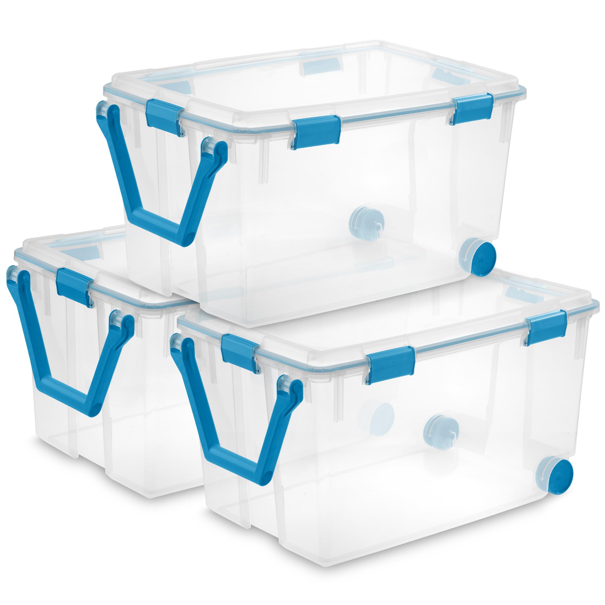 Amazon.com: Sterilite 3-Pack Gasket Box, Weather-Resistant Storage